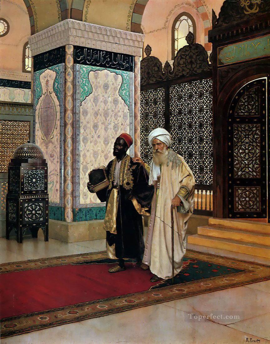 祈りの後 アラビアの画家 ルドルフ・エルンスト油絵